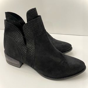 Seychelles Black Dwelling Leather Ankle Boot, Women’s Size 8.5